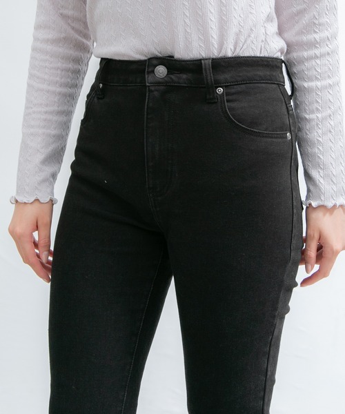 Honeys（ハニーズ）の「暖デニムスキニーパンツ（股下６４ｃｍ）（デニムパンツ・レディース・インディゴブルー/ブラック・SS/S/M/L/LL）」の10枚目の写真