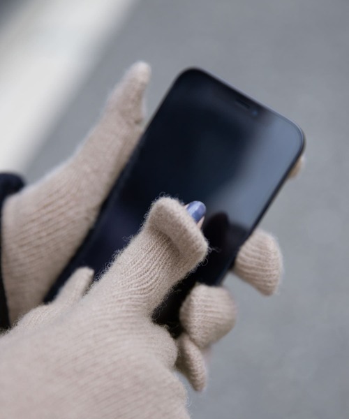 URBAN RESEARCH DOORS（アーバンリサーチドアーズ）の「ハミルトンウールロンググローブ（手袋・レディース・モカ/グレー・ONE）」の12枚目の写真