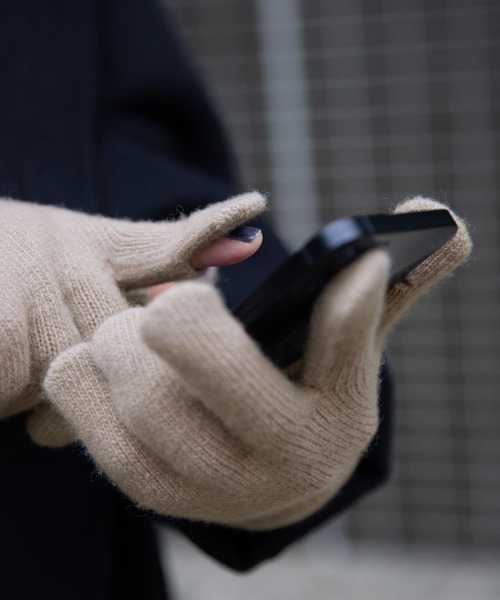 URBAN RESEARCH DOORS（アーバンリサーチドアーズ）の「ハミルトンウールロンググローブ（手袋・レディース・モカ/グレー・ONE）」の14枚目の写真