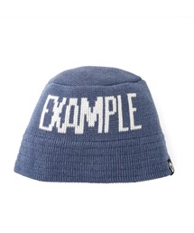 EXAMPLE LOGO KNIT BUCKET HAT