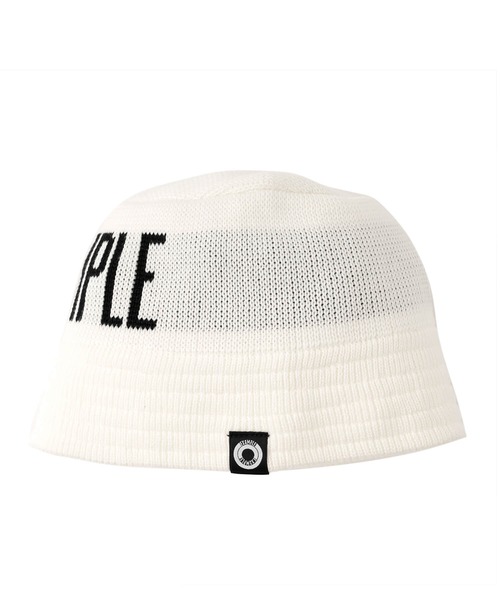 EXAMPLE(エグザンプル)の「EXAMPLE LOGO KNIT BUCKET HAT(ハット・メンズ・ホワイト/ブラック/ブルー/グレー系・FREE)」の7枚目の写真