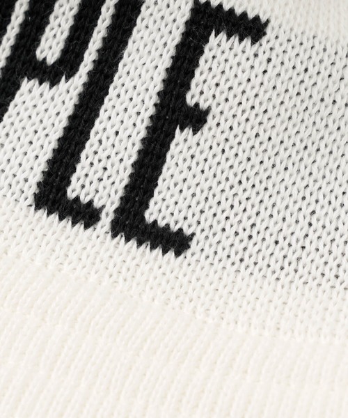 EXAMPLE(エグザンプル)の「EXAMPLE LOGO KNIT BUCKET HAT(ハット・メンズ・ホワイト/ブラック/ブルー/グレー系・FREE)」の5枚目の写真