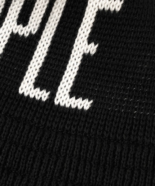 EXAMPLE(エグザンプル)の「EXAMPLE LOGO KNIT BUCKET HAT(ハット・メンズ・ホワイト/ブラック/ブルー/グレー系・FREE)」の8枚目の写真