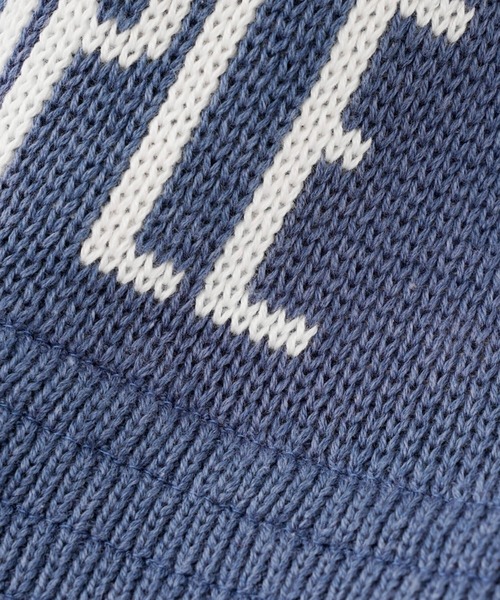 EXAMPLE(エグザンプル)の「EXAMPLE LOGO KNIT BUCKET HAT(ハット・メンズ・ホワイト/ブラック/ブルー/グレー系・FREE)」の12枚目の写真