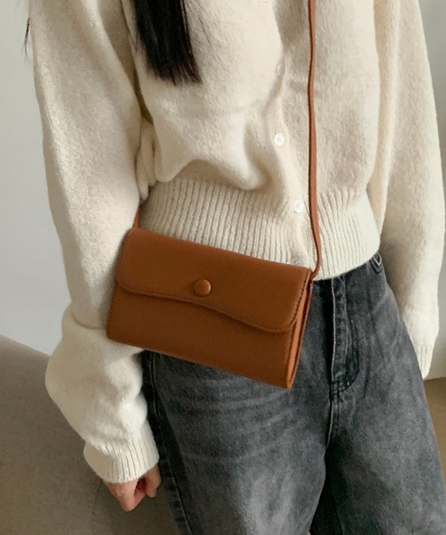 cream creme(クリームクレーム)の「スクエアウォレットショルダーバッグ(ショルダーバッグ・レディース・ブラウン/シルバー/ブラック/アイボリー・FREE)」の3枚目の写真