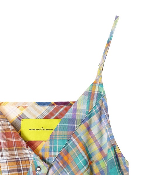 MARQUES ALMEIDA(マルケスアルメイダ)の「MARQUES ALMEIDA DECONSTRUCTED SLIP DRESS PRE22DR0290SHP(ワンピース・レディース・マルチ・X-SMALL)」の3枚目の写真