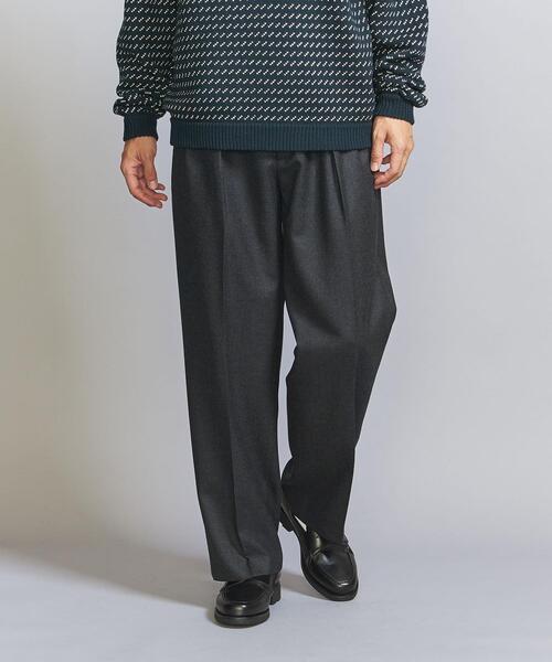 ＜Thingless＞ WIDE 2PLEATS PANTS/パンツ　M Thingless（シングレス）の「＜Thingless＞ WIDE 2PLEATS PANTS
