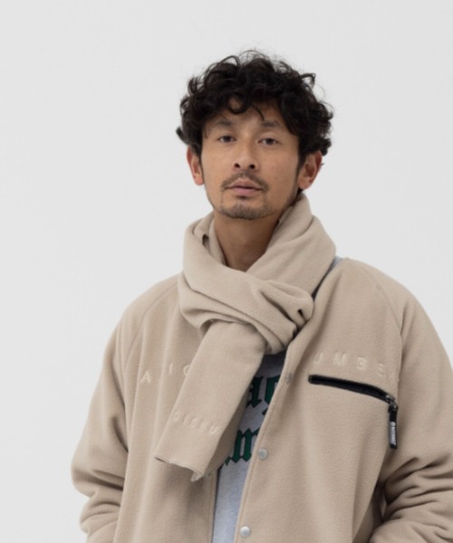 MAGIC NUMBER（マジック ナンバー）の「【MAGIC NUMBER】FLEECE SCARF（ストール/ショール・メンズ・オリーブ/ブラック/ベージュ/オレンジ・FREE）」の7枚目の写真