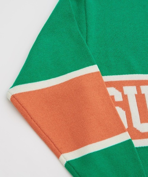 SIDEWAY STANCE（サイドウェイスタンス）の「【SIDEWAY STANCE】ハーフジップ ニット ポロシャツ（ニット/セーター・メンズ・グリーン/ブラック/オレンジ・LARGE/MEDIUM）」の19枚目の写真