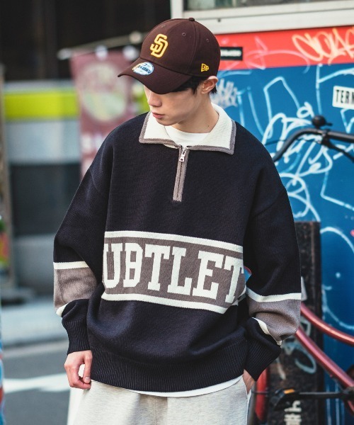 SIDEWAY STANCE（サイドウェイスタンス）の「【SIDEWAY STANCE】ハーフジップ ニット ポロシャツ（ニット/セーター・メンズ・グリーン/ブラック/オレンジ・LARGE/MEDIUM）」の20枚目の写真