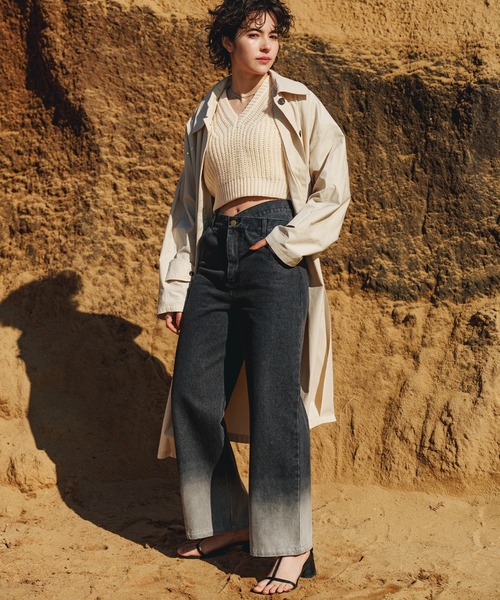 select MOCA（セレクトモカ）の「透かし編みニットショートベスト