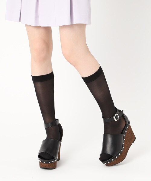 cs T&P(シーエスティーアンドピー)の「厚底ウェッジサンダル【csT&P】(サンダル・レディース・ダークブラウン/ブラック・M/L/S/LL)」の2枚目の写真