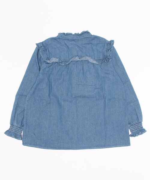 MAKE YOUR DAY（メイクユアデイ）の「フリルブラウス■150.160cm（シャツ/ブラウス・キッズ・オフホワイト/ブルー/イエロー/ストライプ・160/150）」の11枚目の写真