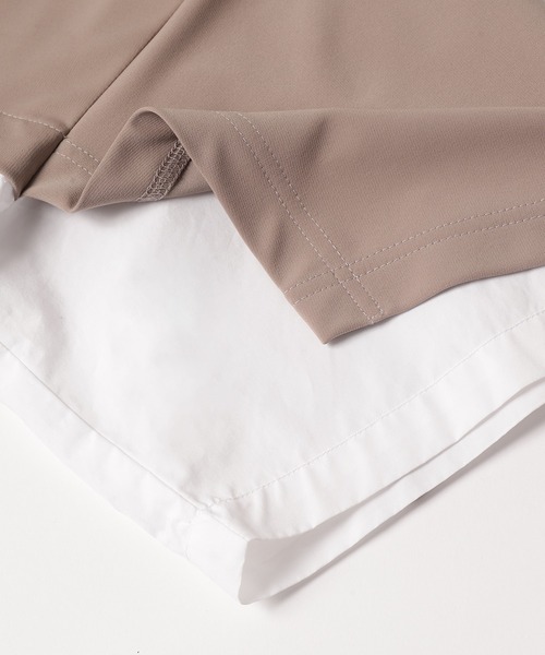 CULLNI(クルニ)の「23-SS-030 / Shirt Cloth Combination Pullover(Tシャツ/カットソー・メンズ・ブラック×ブラック/グリーン系/ベージュ系/サックスブルー系/ブラック×ブルー・1/2/0)」の9枚目の写真