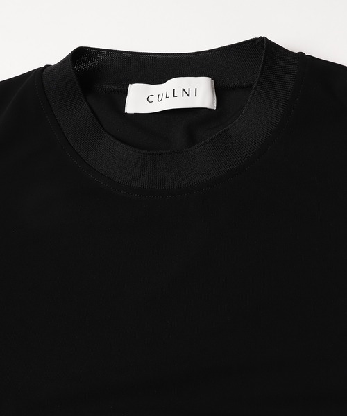 CULLNI(クルニ)の「23-SS-030 / Shirt Cloth Combination Pullover(Tシャツ/カットソー・メンズ・ブラック×ブラック/グリーン系/ベージュ系/サックスブルー系/ブラック×ブルー・1/2/0)」の11枚目の写真
