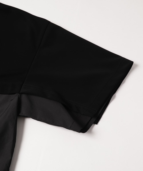 CULLNI(クルニ)の「23-SS-030 / Shirt Cloth Combination Pullover(Tシャツ/カットソー・メンズ・ブラック×ブラック/グリーン系/ベージュ系/サックスブルー系/ブラック×ブルー・1/2/0)」の21枚目の写真