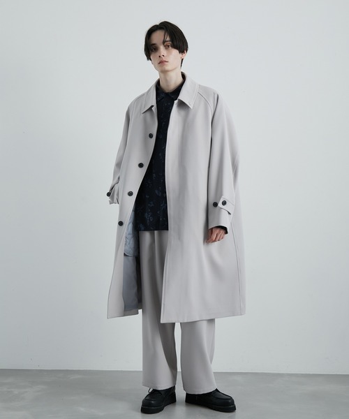 JUNRED（ジュンレッド）の「スムースストレッチワイドタックパンツ（スラックス・メンズ・グリーン系その他/ブラック/グレー系その他・S/M/L）」の11枚目の写真