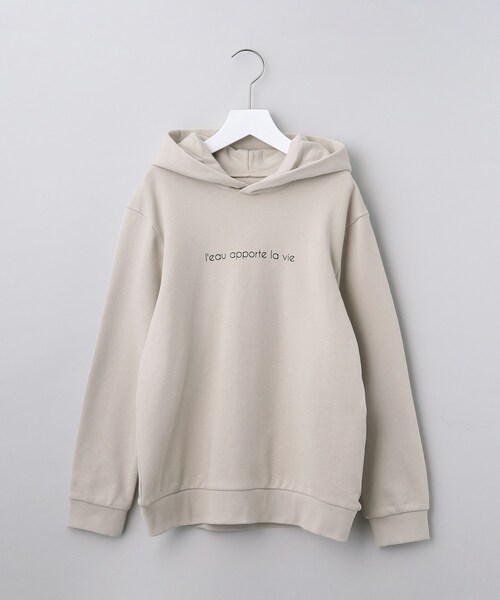 【セール】【WORLD for the World】フォト&メッセージプリント裏毛プルパーカー（パーカー）｜COUP DE CHANCE（クードシャンス）