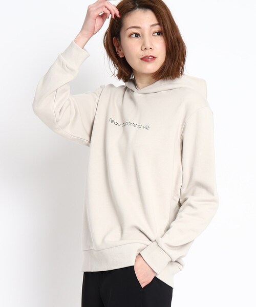 【セール】【WORLD for the World】フォト&メッセージプリント裏毛プルパーカー（パーカー）｜COUP DE CHANCE（クードシャンス）