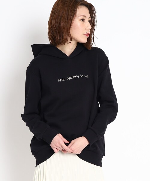 【セール】【WORLD for the World】フォト&メッセージプリント裏毛プルパーカー（パーカー）｜COUP DE CHANCE（クードシャンス）