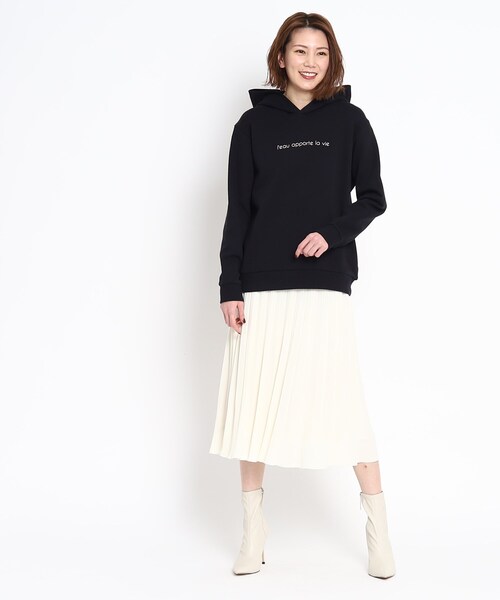 【セール】【WORLD for the World】フォト&メッセージプリント裏毛プルパーカー（パーカー）｜COUP DE CHANCE（クードシャンス）