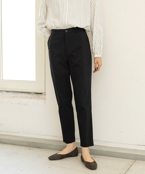 GLOBAL WORK（グローバルワーク）の「スゴラクストレッチスリムテーパードパンツ/163452（その他パンツ・レディース・ネイビー/ブラウン/ピンク/グリーン/ブラック/カーキ/アイボリー/ブルー/その他/グリーン系その他3/ブラウン系その他/イエロー系その他/グレー/グリーン系その他・X-SMALL/SMALL/MEDIUM/LARGE/X-LARGE/XX-LARGE）」の21枚目の写真