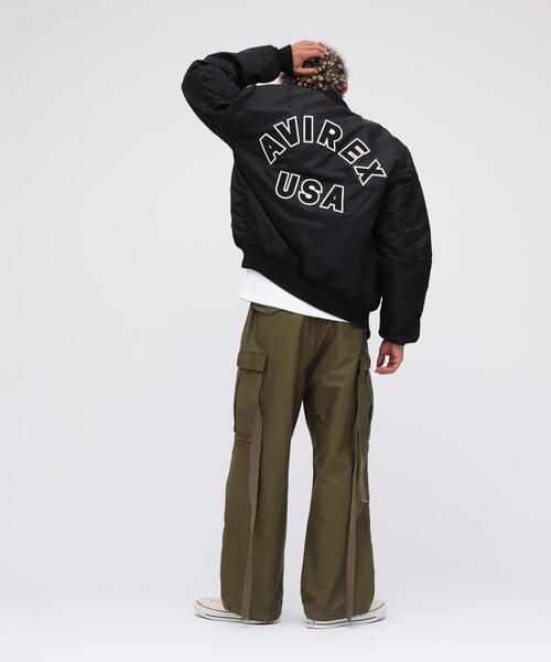 AVIREX（アヴィレックス）の「MA-1 COMMERCIAL LOGO / MA-1 コマーシャル ロゴ / フライトジャケット / AVIREX / アヴィレックス（MA-1・メンズ・エンジ/ブラック/セージグリーン/シルバー/タン・2XL/XL/M/L/3XL）」の11枚目の写真