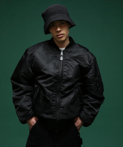 90's AVIREX フライトジャケットMA-1 コマーシャルロゴ USA製AVIREXアヴィレックスMA-1コマーシャルロゴ90年代ヴィンテージ黒