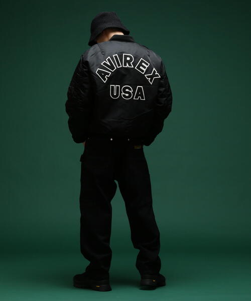 AVIREX（アヴィレックス）の「MA-1 COMMERCIAL LOGO / MA-1 コマーシャル ロゴ / フライトジャケット / AVIREX / アヴィレックス（MA-1・メンズ・エンジ/ブラック/セージグリーン/シルバー/タン・2XL/XL/M/L/3XL）」の6枚目の写真