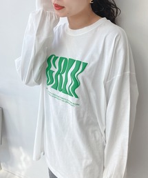 AS KNOW AS plus | ○WAVEロゴ 発泡プリントロンＴ(Tシャツ/カットソー)