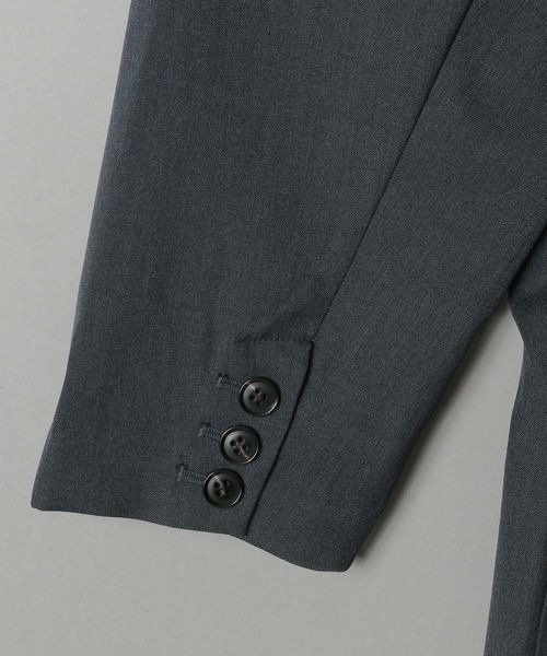 JEANASIS（ジーナシス）の「comfyテーラードジャケット【SET UP対応】/187576（テーラードジャケット・レディース・ベージュ/グリーン系その他/チャコールグレー・FREE）」の11枚目の写真