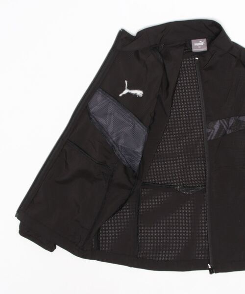 PUMA(プーマ)の「PUMA プーマ キッズ サッカー ボーイズ INDIVIDUAL トレーニング ハイブリッド ウーブンジャケット 120-160cm(ブルゾン・キッズ・ブラック・130/140/120/160/150)」の3枚目の写真