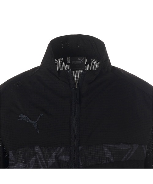 PUMA(プーマ)の「PUMA プーマ キッズ サッカー ボーイズ INDIVIDUAL トレーニング ハイブリッド ウーブンジャケット 120-160cm(ブルゾン・キッズ・ブラック・130/140/120/160/150)」の9枚目の写真