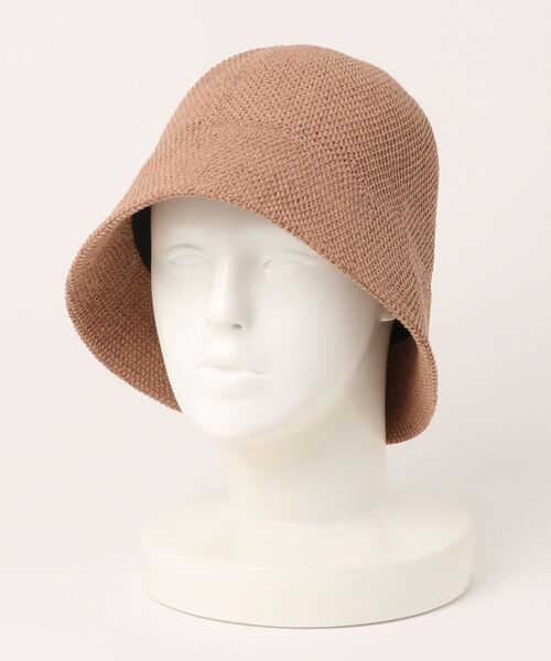 prose verse(プロズヴェール)の「サーモニットバケットハット(ハット・レディース・アイボリー/ブラック/モカ・フリ-)」の5枚目の写真