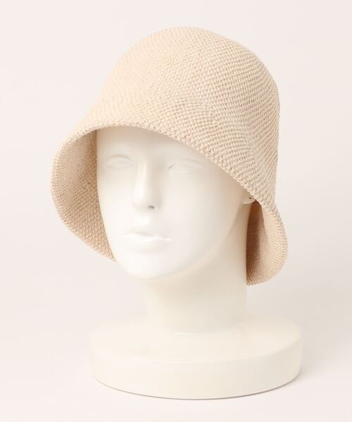 prose verse(プロズヴェール)の「サーモニットバケットハット(ハット・レディース・アイボリー/ブラック/モカ・フリ-)」の7枚目の写真