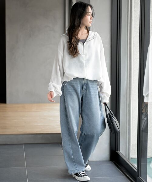 rps（アールピーエス）の「前後２ＷＡＹテレコタンクトップ（タンクトップ・レディース・ブルー/オフホワイト/ブラック/グレイッシュベージュ/グリーン/モカ/サックスブルー/ブラウン・M/L）」の17枚目の写真