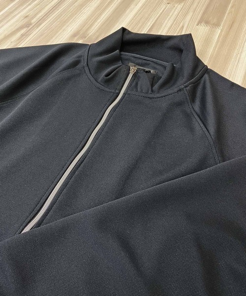 TopIsm（トップイズム）の「TECHダンボール素材 スタンドフルZIPスウェット（ジャージ・メンズ・ブルーグリーン/ブラック/ライトグレー/モカ・M/L）」の6枚目の写真