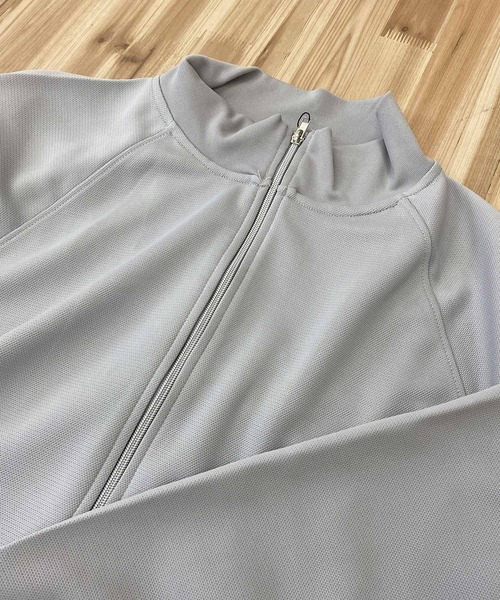 TopIsm（トップイズム）の「TECHダンボール素材 スタンドフルZIPスウェット（ジャージ・メンズ・ブルーグリーン/ブラック/ライトグレー/モカ・M/L）」の8枚目の写真