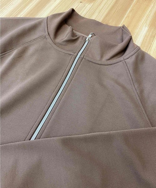 TopIsm（トップイズム）の「TECHダンボール素材 スタンドフルZIPスウェット（ジャージ・メンズ・ブルーグリーン/ブラック/ライトグレー/モカ・M/L）」の12枚目の写真