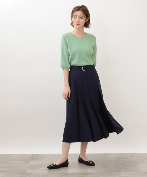 grove（グローブ）の「◆キレイが叶う！ひんやりドライタッチニット！！（ニット/セーター・レディース・ブラック/グリーン/ライトブルー/オフホワイト/ベビーピンク/アイボリー系2・03/02/04/05/01）」の13枚目の写真