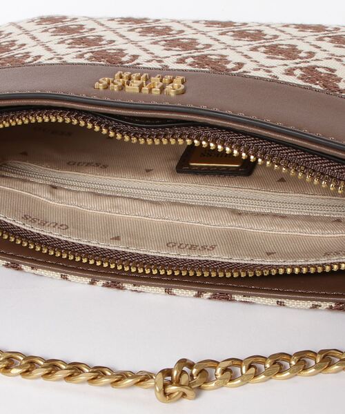 Guess(ゲス)の「KATEY Mini Top Zip Shoulder ハンドバッグ ショルダーバッグ レディース(ショルダーバッグ・レディース・ネイビー/ブラウン・ONE SIZE)」の17枚目の写真