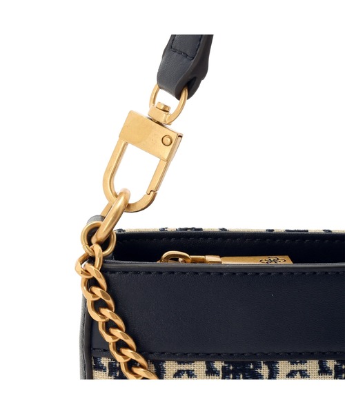 Guess(ゲス)の「KATEY Mini Top Zip Shoulder ハンドバッグ ショルダーバッグ レディース(ショルダーバッグ・レディース・ネイビー/ブラウン・ONE SIZE)」の12枚目の写真