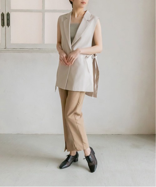 RANDA（ランダ）の「シースルーレースアップシューズ（ドレスシューズ・レディース・ブラック/アイボリー/ドット・S/M/L/LL）」の12枚目の写真