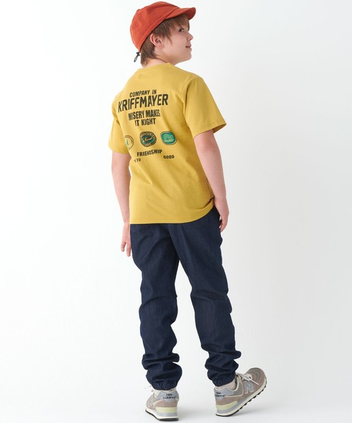 KRIFF MAYER Kid's Collection（クリフメイヤーキッズコレクション）の「ハイメッシュデニムジョガー（デニムパンツ・キッズ・ライトブルー/ダークブルー・120/130/140/150/160/170）」の16枚目の写真