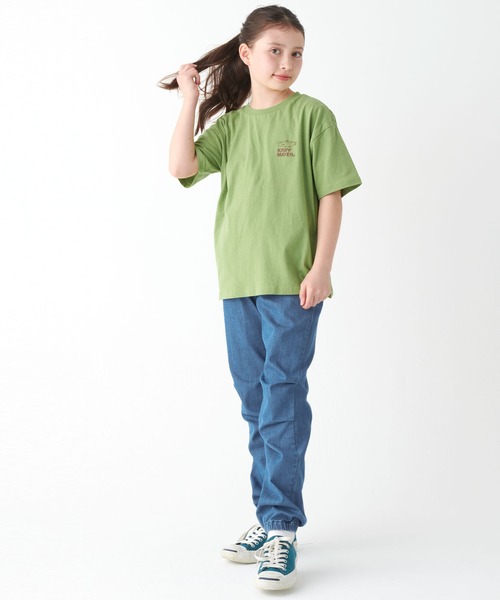 KRIFF MAYER Kid's Collection（クリフメイヤーキッズコレクション）の「ハイメッシュデニムジョガー（デニムパンツ・キッズ・ライトブルー/ダークブルー・120/130/140/150/160/170）」の15枚目の写真