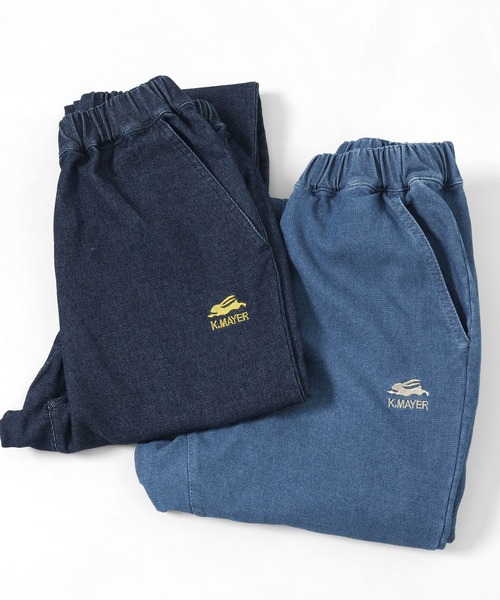 KRIFF MAYER Kid's Collection（クリフメイヤーキッズコレクション）の「ハイメッシュデニムジョガー（デニムパンツ・キッズ・ライトブルー/ダークブルー・120/130/140/150/160/170）」の7枚目の写真
