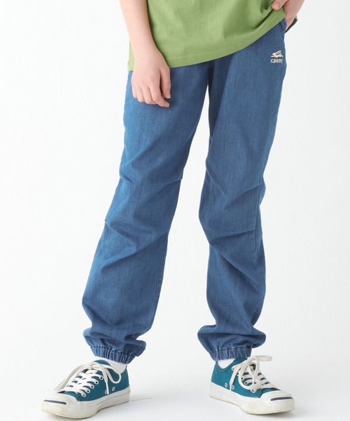 KRIFF MAYER Kid's Collection（クリフメイヤーキッズコレクション）の「ハイメッシュデニムジョガー（デニムパンツ・キッズ・ライトブルー/ダークブルー・120/130/140/150/160/170）」の3枚目の写真