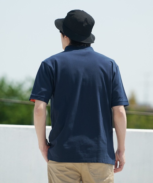 Champion(チャンピオン)の「【CHAMPION/チャンピオン】ワンポイントブランドロゴ刺繍 鹿の子 ポロシャツ コットン100%(ポロシャツ・メンズ・ブラック/ホワイト/カーキ/ネイビー/杢グレー・MEDIUM/LARGE/X-LARGE)」の15枚目の写真