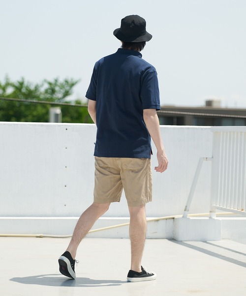 Champion(チャンピオン)の「【CHAMPION/チャンピオン】ワンポイントブランドロゴ刺繍 鹿の子 ポロシャツ コットン100%(ポロシャツ・メンズ・ブラック/ホワイト/カーキ/ネイビー/杢グレー・MEDIUM/LARGE/X-LARGE)」の20枚目の写真