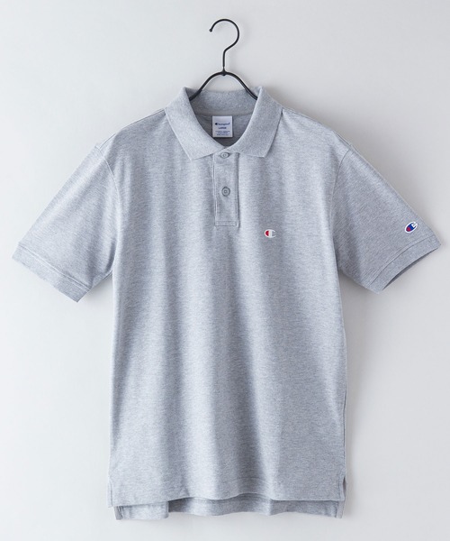 Champion(チャンピオン)の「【CHAMPION/チャンピオン】ワンポイントブランドロゴ刺繍 鹿の子 ポロシャツ コットン100%(ポロシャツ・メンズ・ブラック/ホワイト/カーキ/ネイビー/杢グレー・MEDIUM/LARGE/X-LARGE)」の10枚目の写真